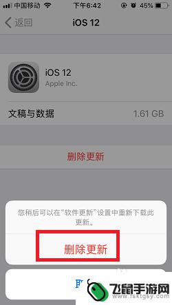 苹果手机信息有个1,点进去没有 苹果iPhone手机如何取消系统更新