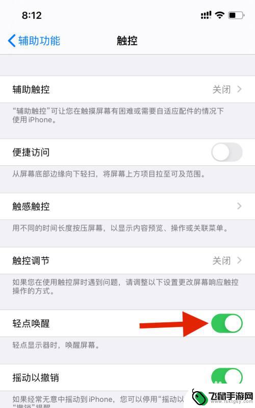 苹果点一下手机亮怎么设置 iPhone如何设置轻触屏幕唤醒手机